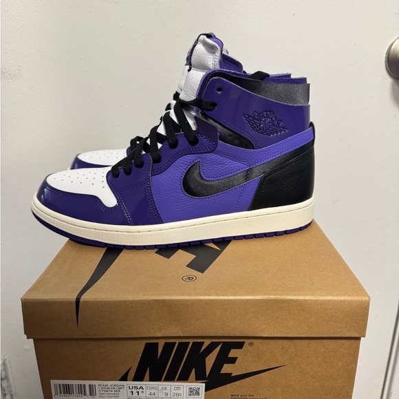 Jordan 1 High Zoom Air CMFT Purple Patent (Women's Size:11.5) NEW NEW NEW - Picture 8 of 14